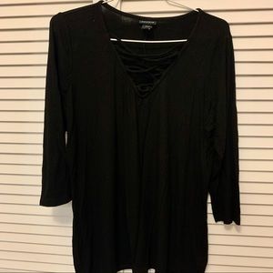 Torrid Black Shirt (size 10/12)